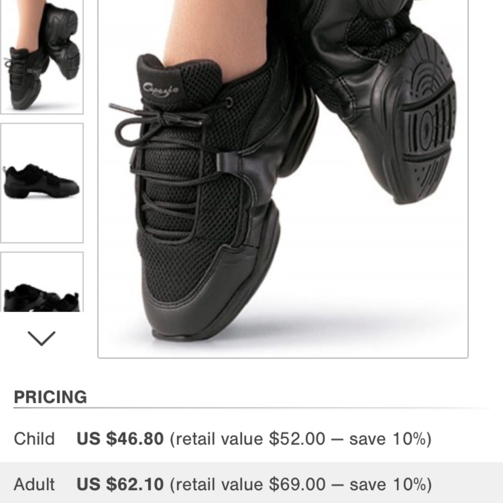 CAPEZIO FIERCE DANSNEAKER